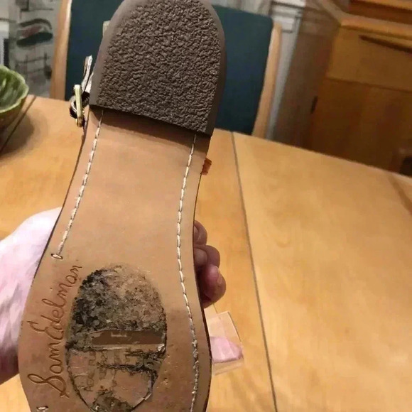 Sam Edelman Gigi sandal.  Orange and leopard print.  Size 6.5 - Picture 8 of 9